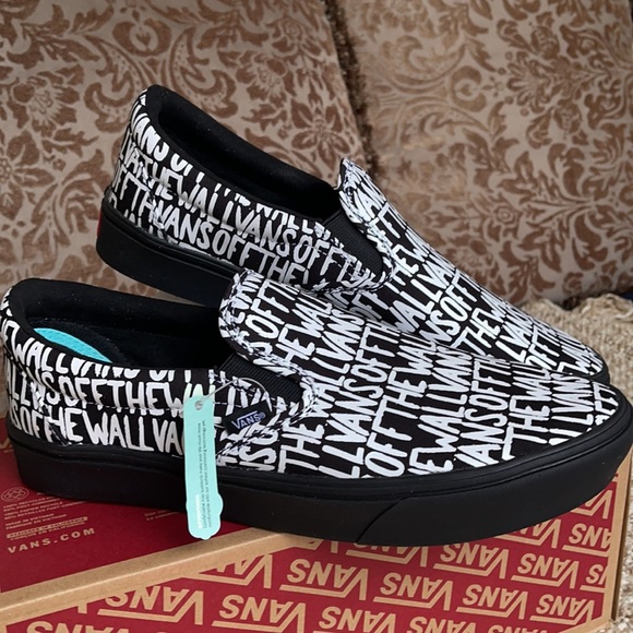 Vans COMFYCUSH Slip On Brush Black/True White men’ - Picture 7 of 16